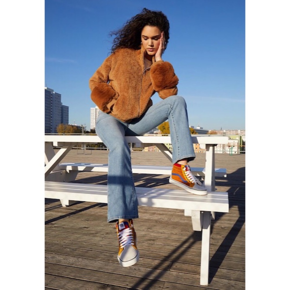 Faux Fur Teddy Zip Jacket